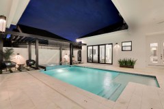 Courtyard pool - model home in Providence, Florida