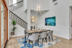 Dining area and staircase - model home - Orlando, Florida