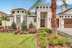 Front entrance and landscaping - Courtyard model home - Providence, FL