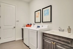 Laundry room - luxury model home - Palm Coat, Florida