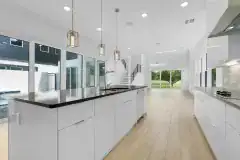 Kitchen with Courtyard View