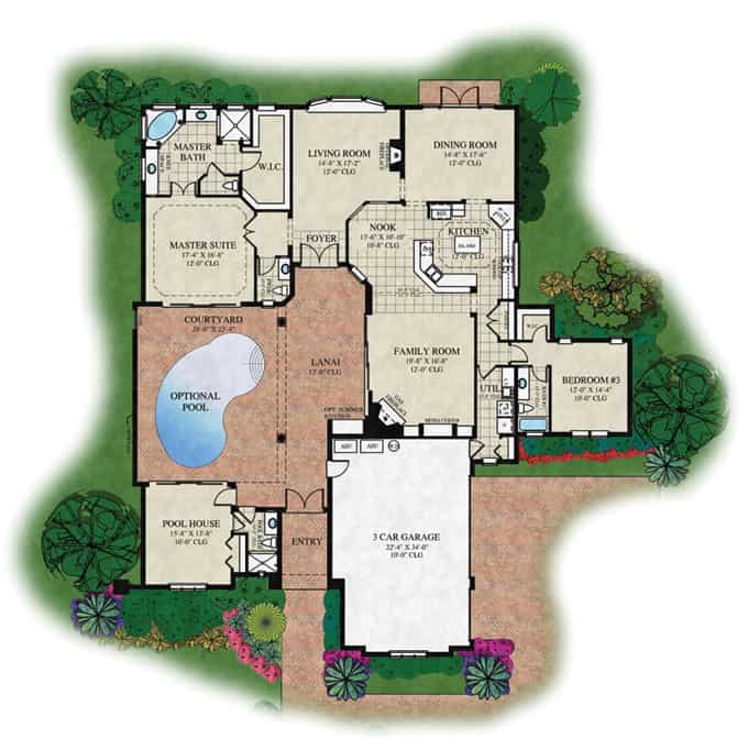  Courtyard  V Orlando s Premier Custom Home  Builder