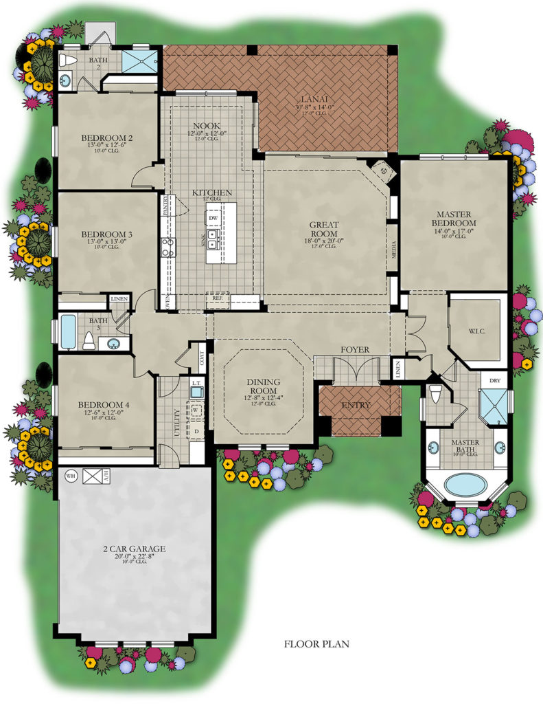 Wyndham V Open 70' Golf Front Floor Plan Orlando's