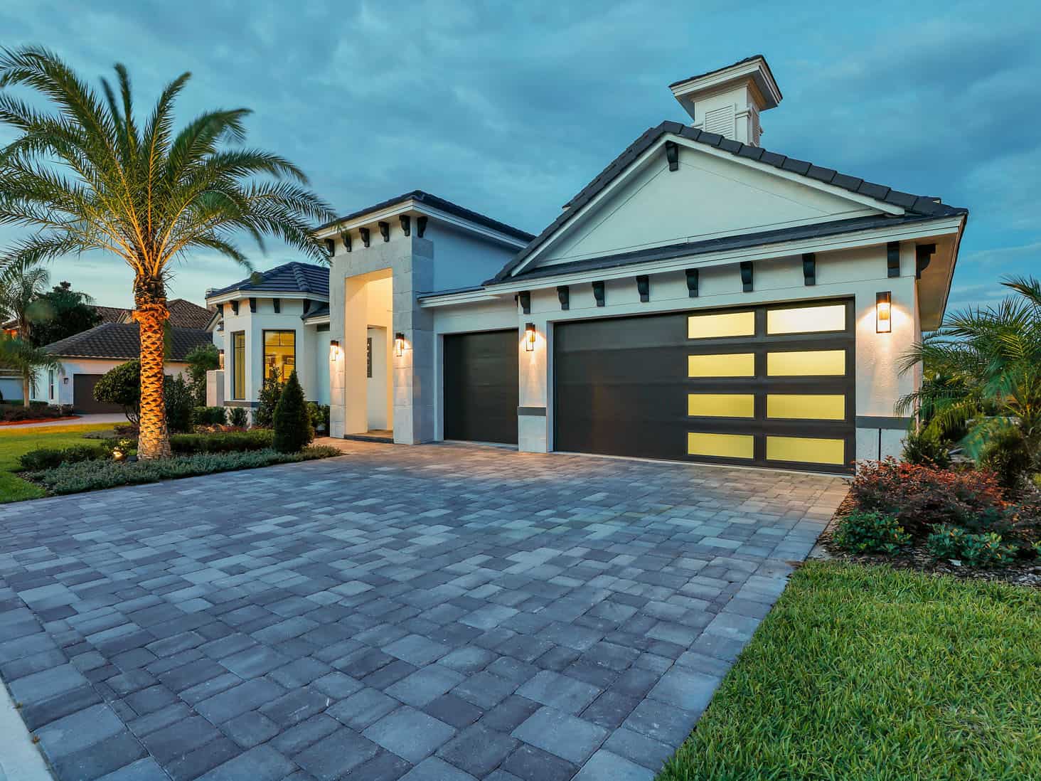 Paver driveway and our luxury model home - Providence, Florida
