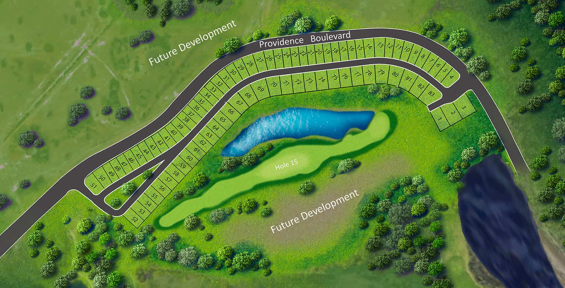 Hampton Landing lot map