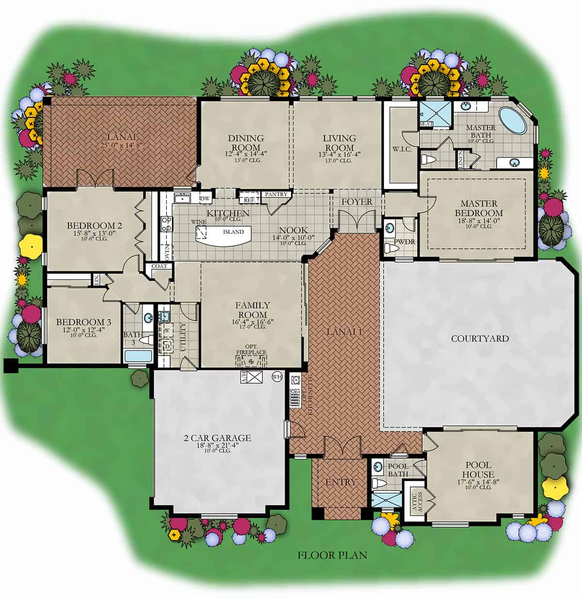 Courtyard IV model home floor plan