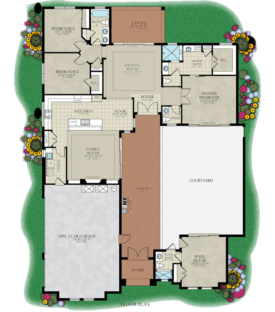 Courtyard Junior floor plan