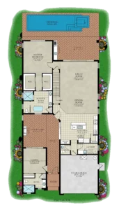 Santa Barbara Custom Home - First Floor Plan