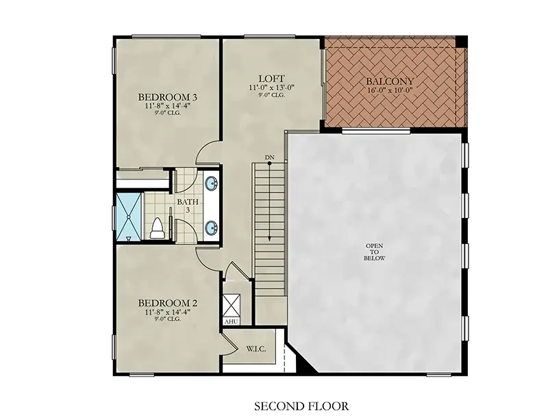 Santa Barbara Custom Home - Second Floor Plan